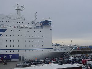 Our ship docked in IJmuiden