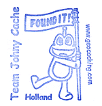 Team Johny Cache rubber stamp